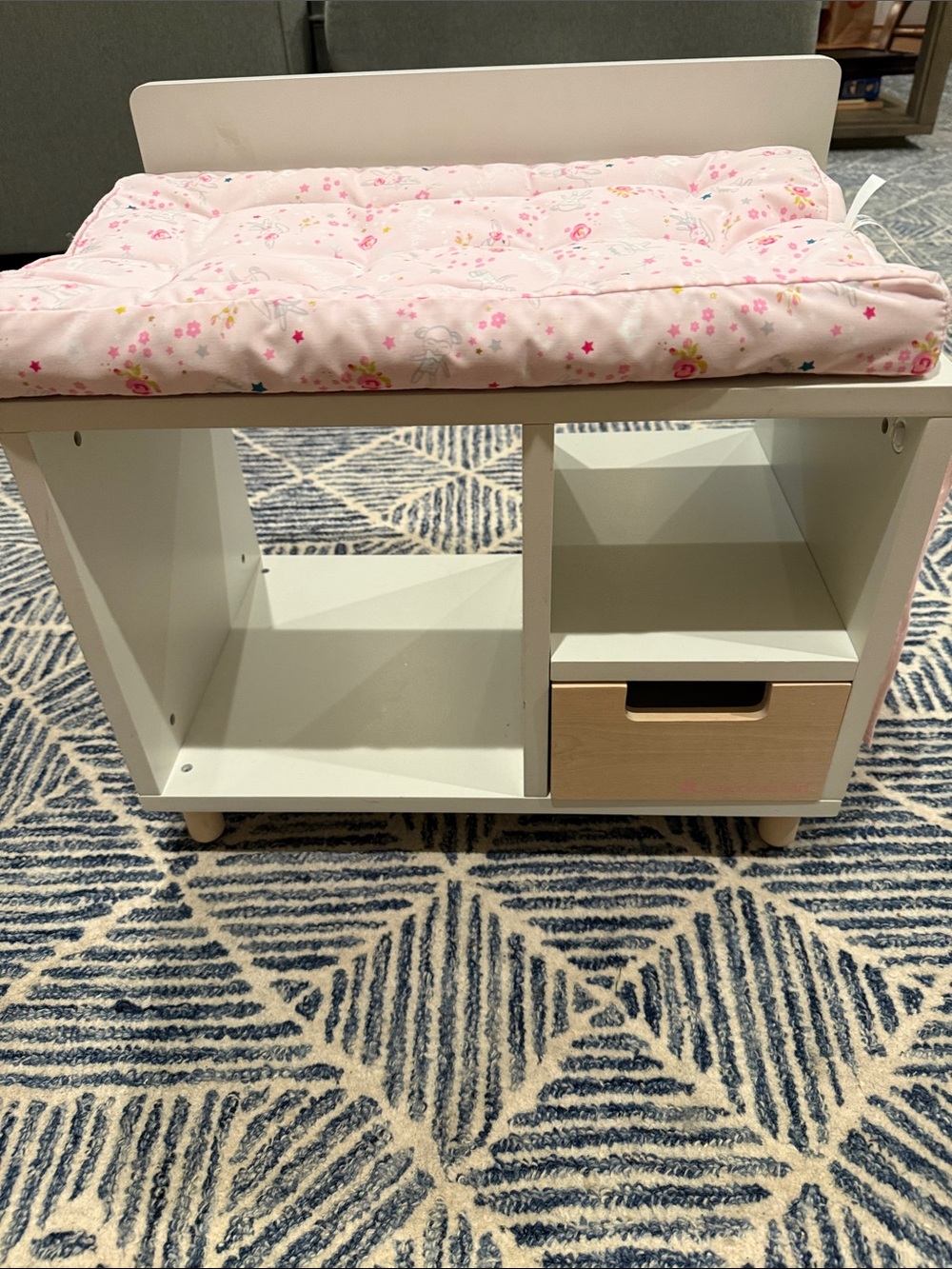 American girl doll baby changing table
